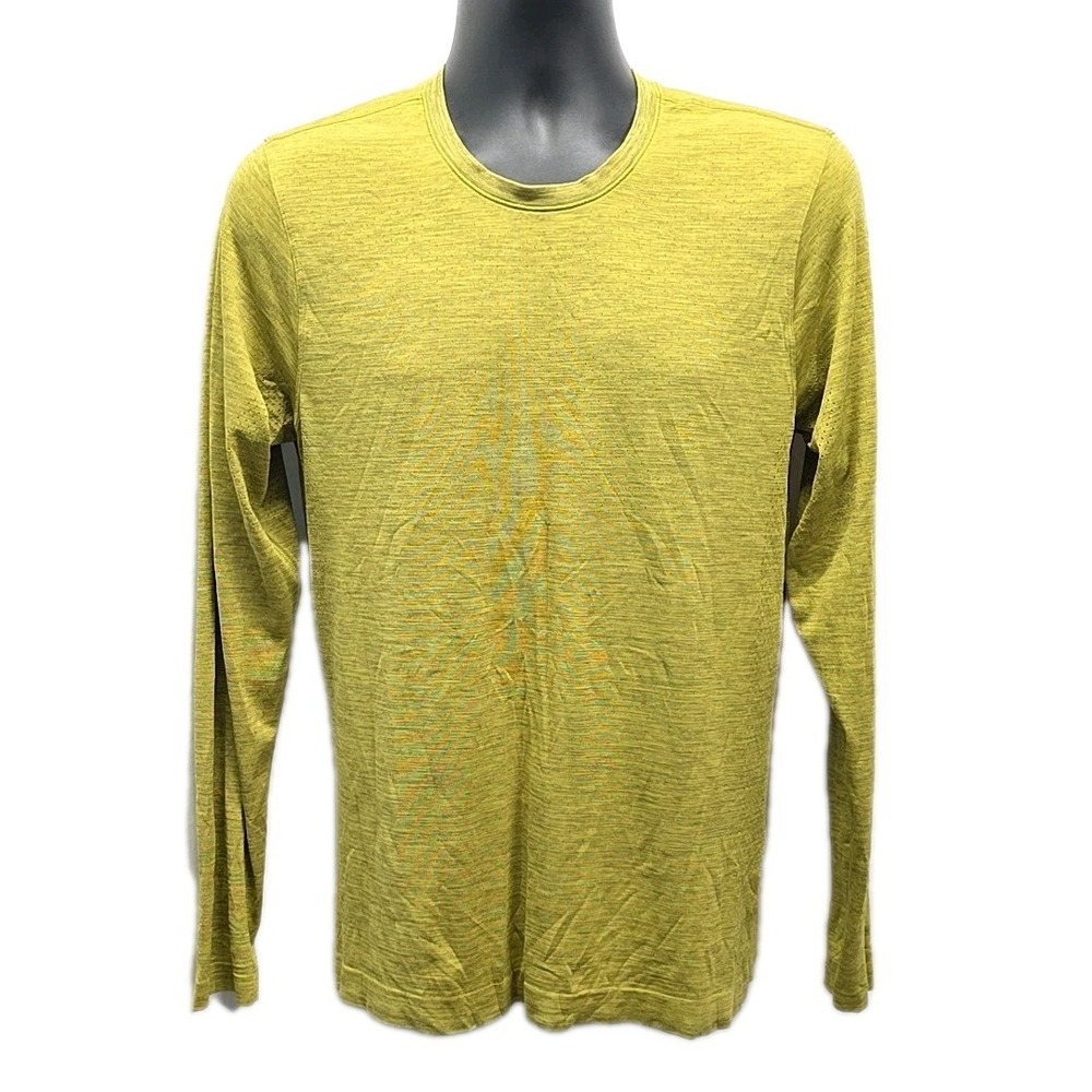 Lululemon Long Sleeve Women Medium Yellow Swiftly Tech Seamless Crew Shirt